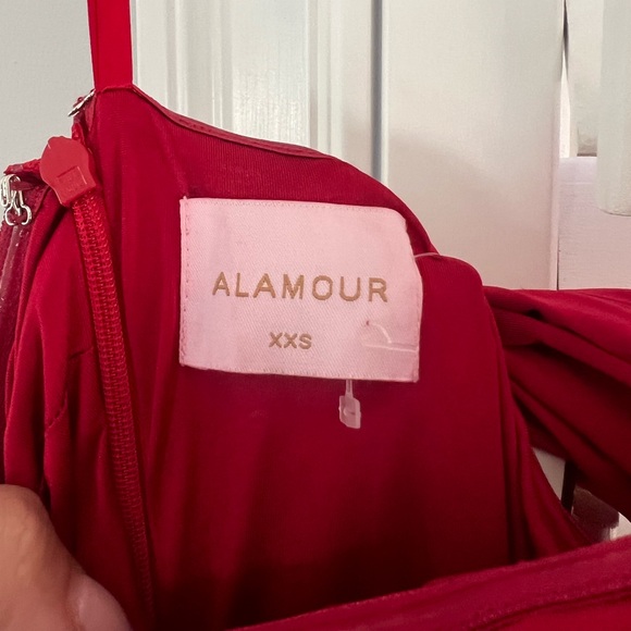 Brand NWT Designer Formal/Holiday/Wedding Guest Dress RED - Picture 9 of 9